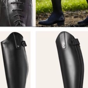 Brand New Ariat Tall Black Leather Riding Boots